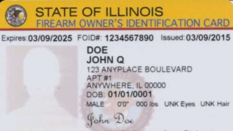 an Illinois firearm owner's identification card