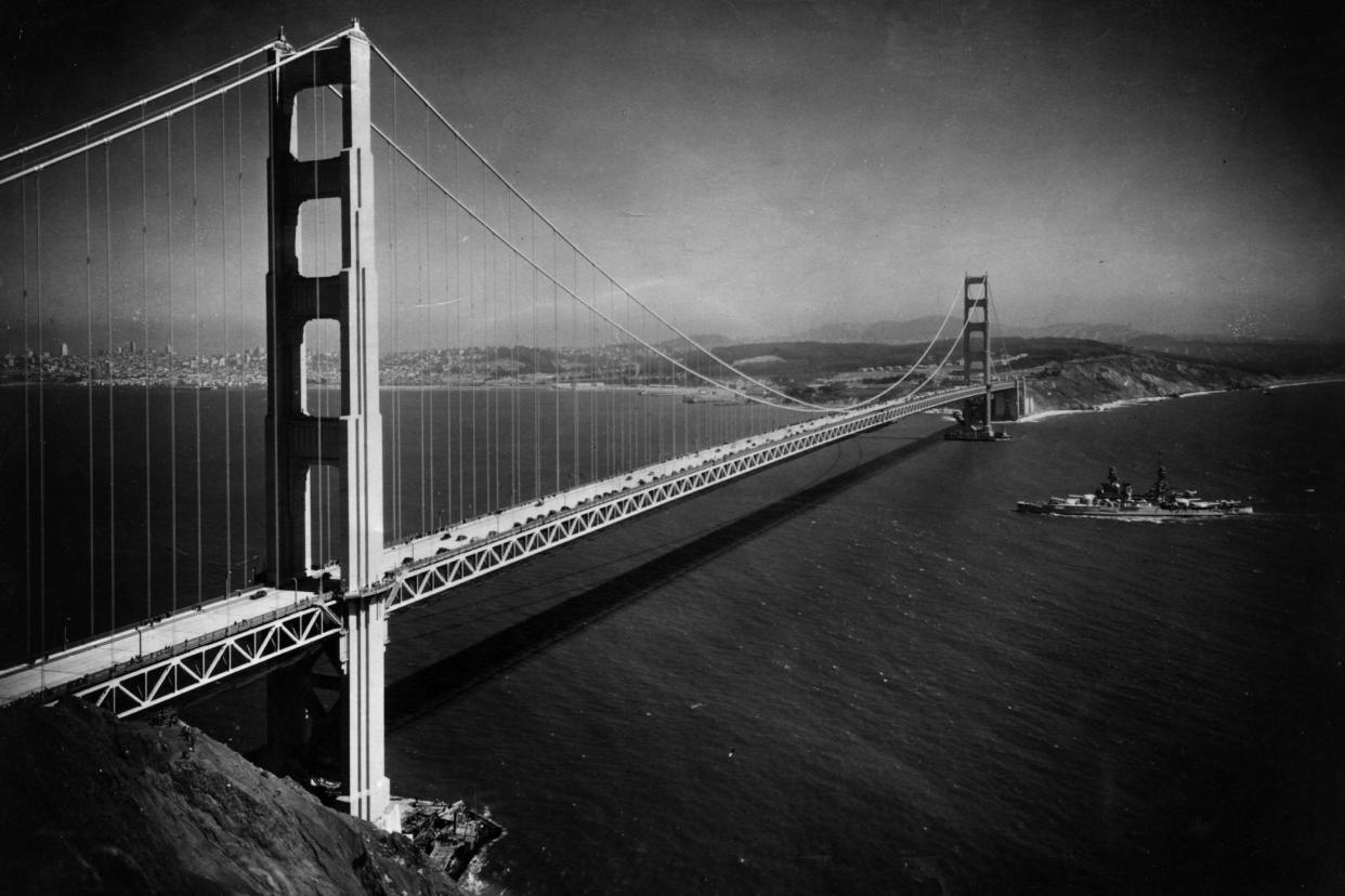 Golden Gate Bridge, California in 1943