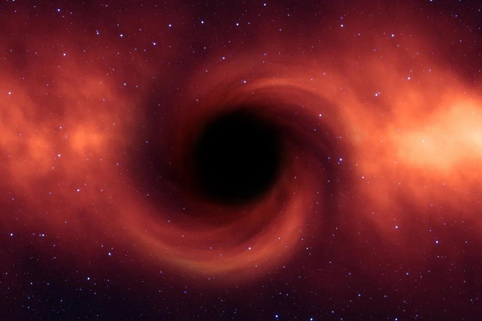 Apesar de a luz não escapar do horizonte de eventos dos buracos negros, o ambiente ao redor deles pode ser extremamente brilhante (Imagem: Reprodução/Gerd Altmann/Pixabay)