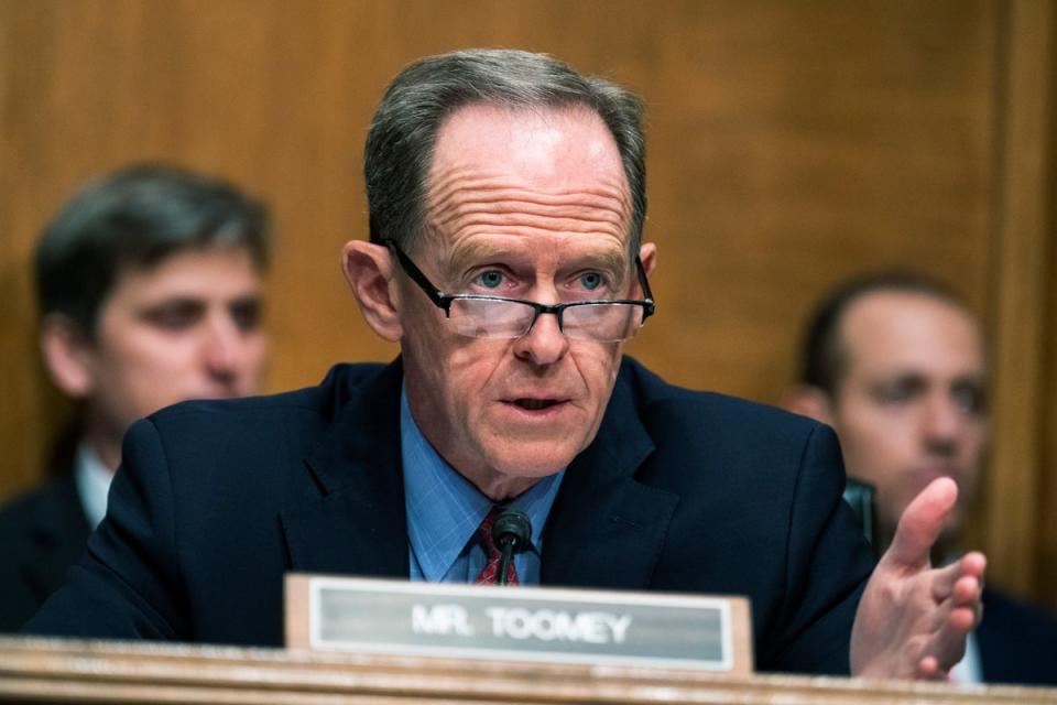 Senator Pat Toomey has pushed back on the bill for weeks (2022 CQ-Roll Call, Inc.)