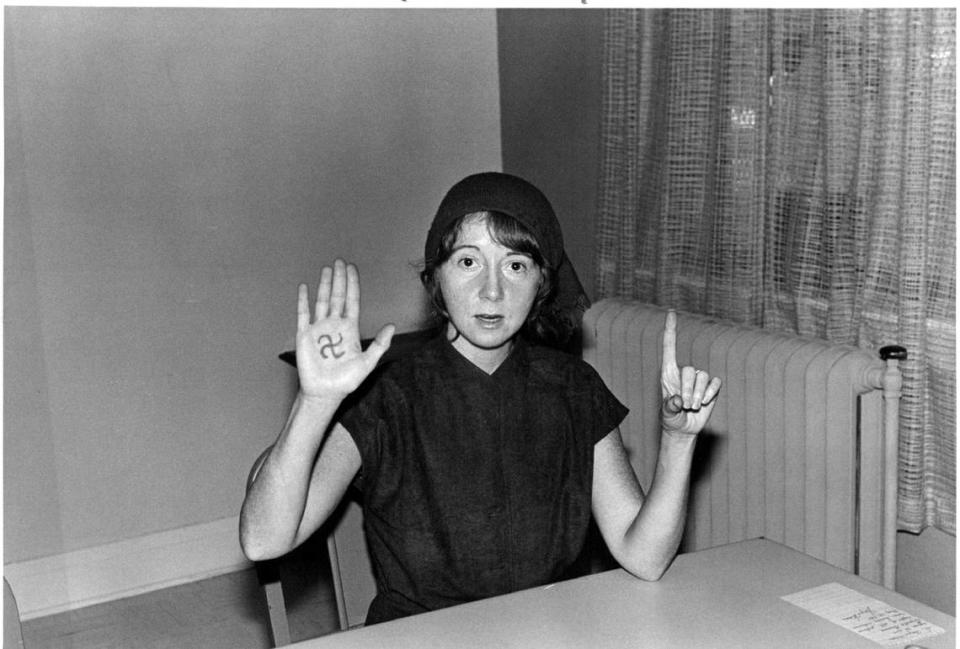 Lynette Alice “Squeaky” Fromme, who attempted to assassinate President Gerald R. Ford in Sacramento in 1975, during an interview at the Federal Correctional Institution in Alderson, West Virginia in 1980. Fromme was represented by longtime Sacramento defense attorney John Virga, who died July 14, 2023.