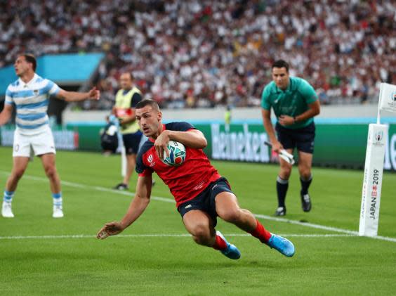 May crossed the line for England (Getty)