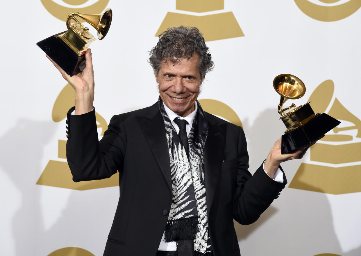 Chick Corea at the 57th annual Grammy Awards in 2015. (Photo: Chris Pizzello/Invision/AP, File)