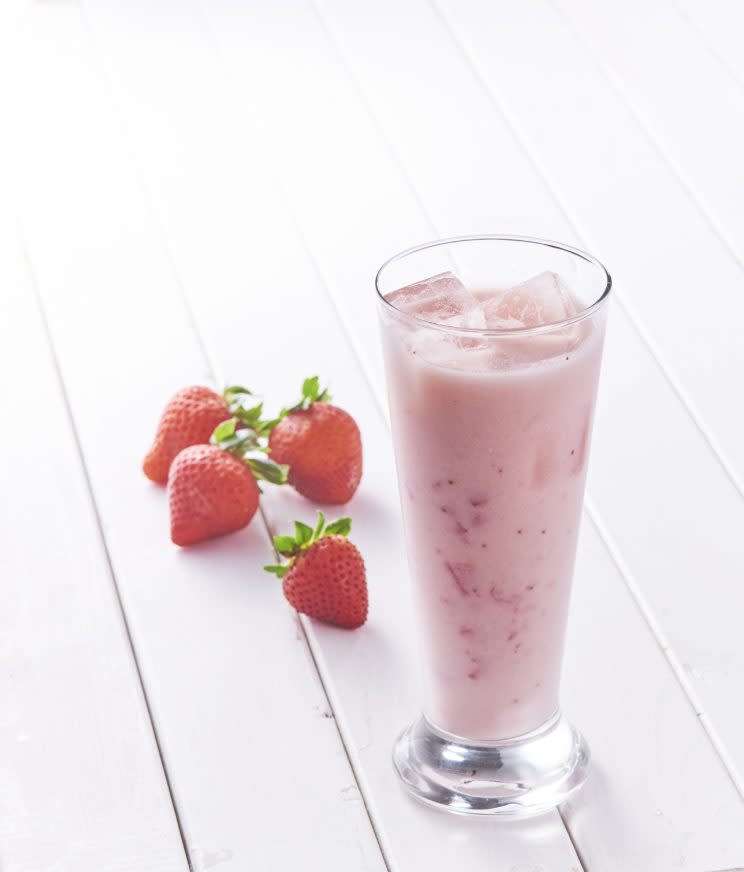 Strawberry yoghurt drink ($6.20)