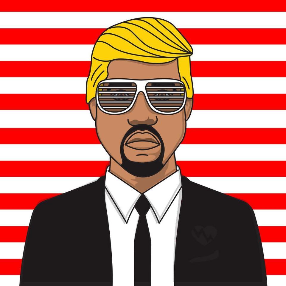 <p>Kanye usó un #2024 como el próximo candidato presidencial. </p>