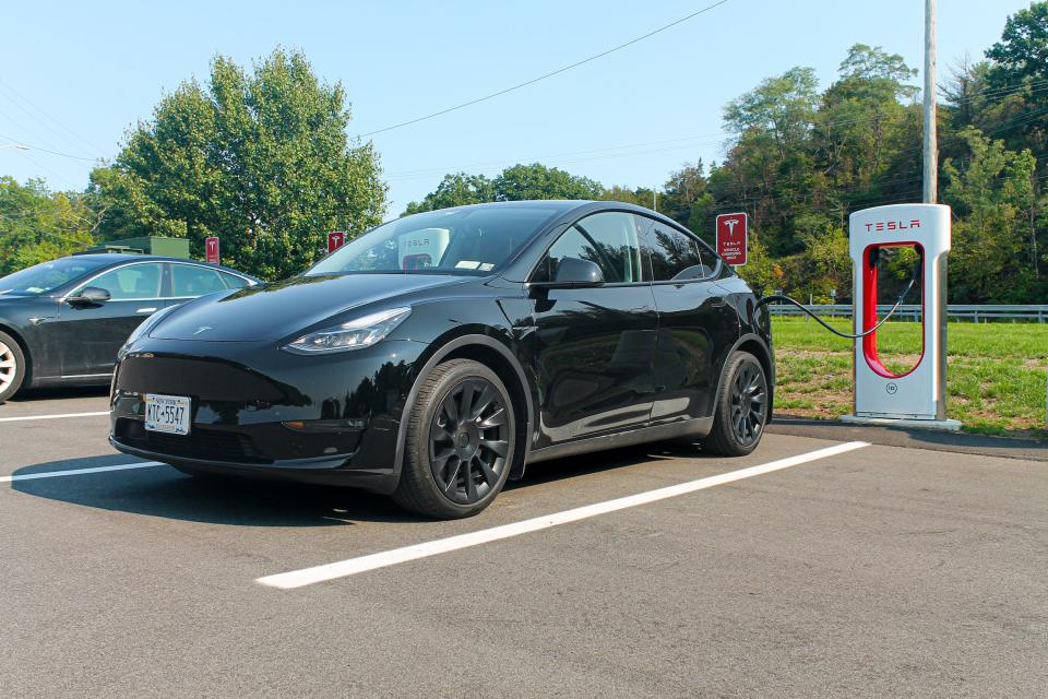 The Tesla Model Y electric SUV.