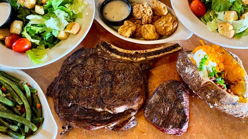 Riscky’s Steakhouse offers a steak dinner for two.