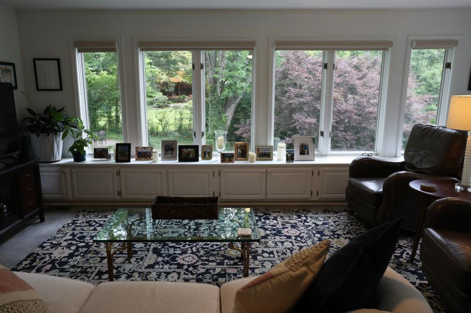 The sun room inside the ranch style home of Liz Toombs in Lexington, Ky. on June 22, 2023.