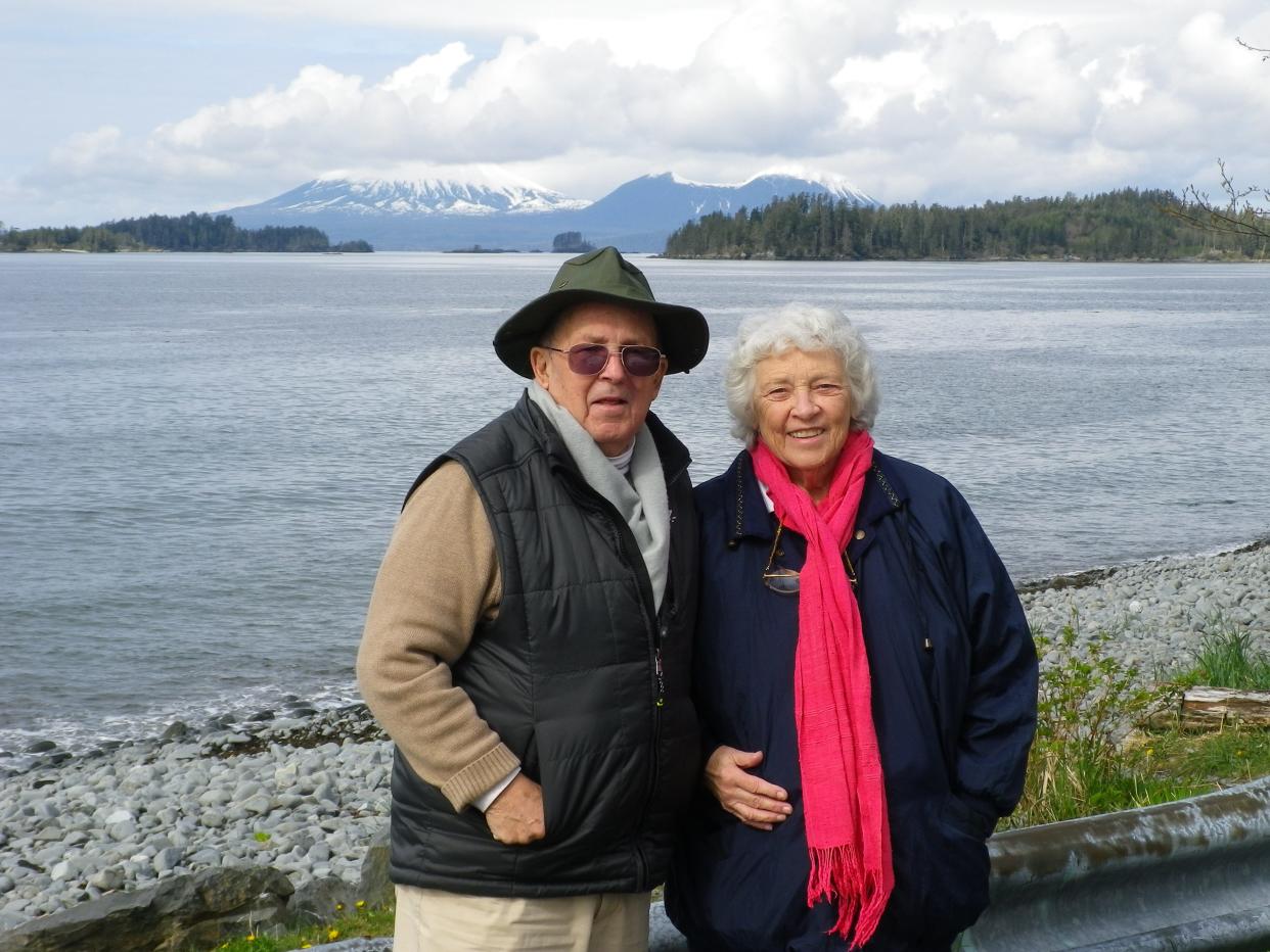 Robert Willett and his late wife Donna in Sitka, Alaska