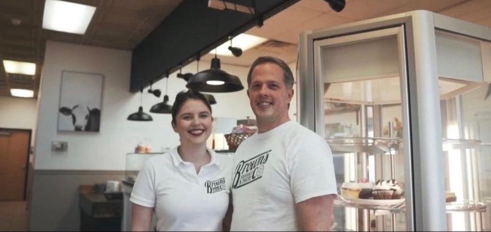 Katy and Kevin Brown, owners of Brown's Doughnuts and Pastry Co. in Dublin, opened a second location in Chalfont in March.