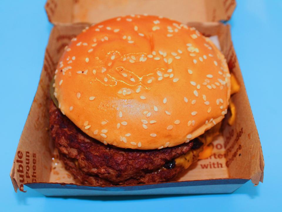 mcdonalds double quarter pounder burger