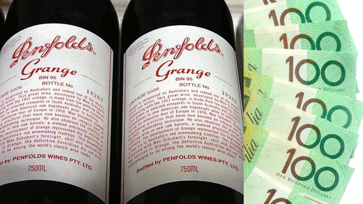 Penfolds Grange sells for record $112,001. Source: Getty