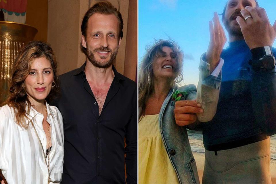 <p>Kevin Mazur/Getty; Jennifer Esposito/Instagram</p> Jennifer Esposito and Jesper Vesterstrom