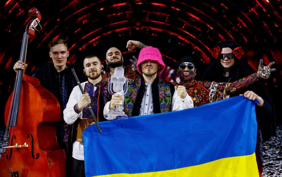 Kalush Orchestra won the Eurovision Song Contest last month - REUTERS