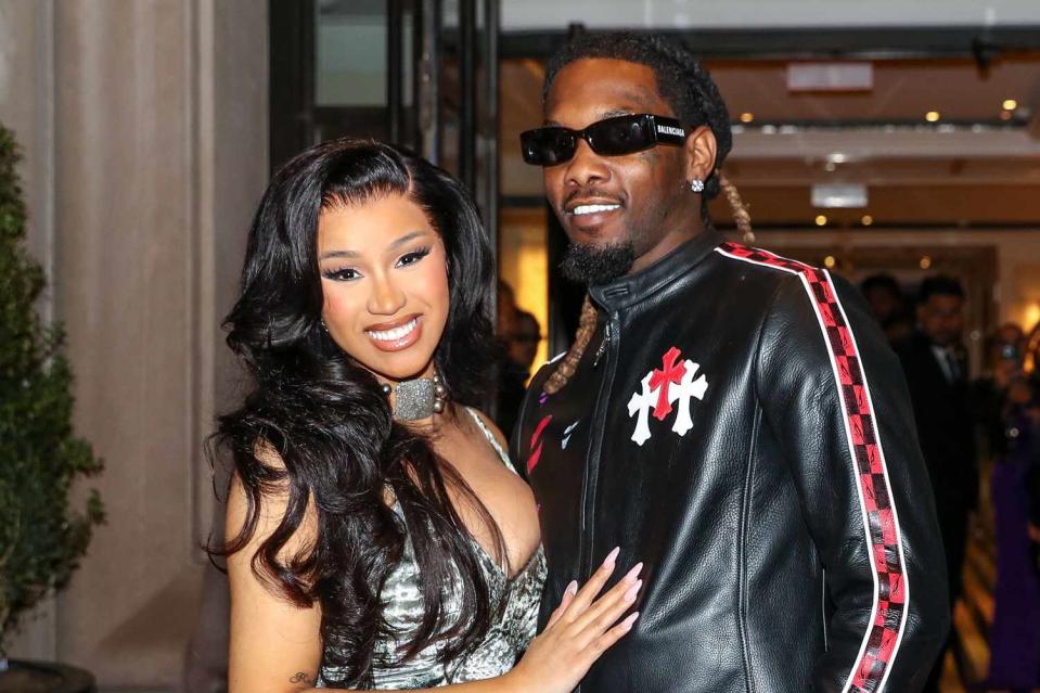 <p> Neil Rasmus/BFA.com/Shutterstock </p> Cardi B and Offset in May 2023