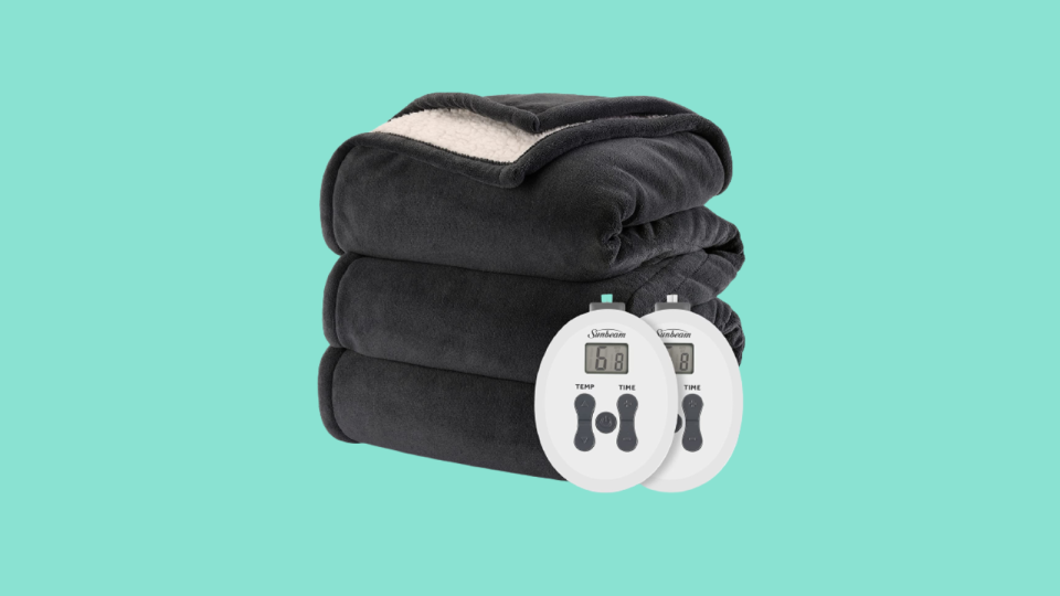 Stay warm and cozy — during cold winter days — with an electric blanket.