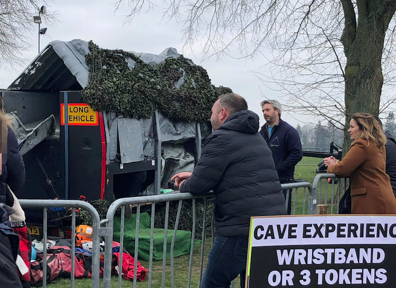 The “Cave Experience” at the Fortnite Live event in Norfolk (Picture: SWNS)