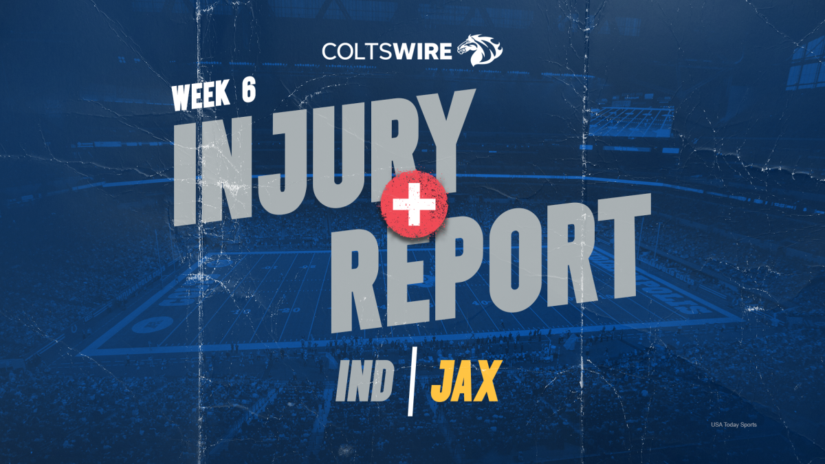 Colts vs. Jaguars Injury Report — Week 1