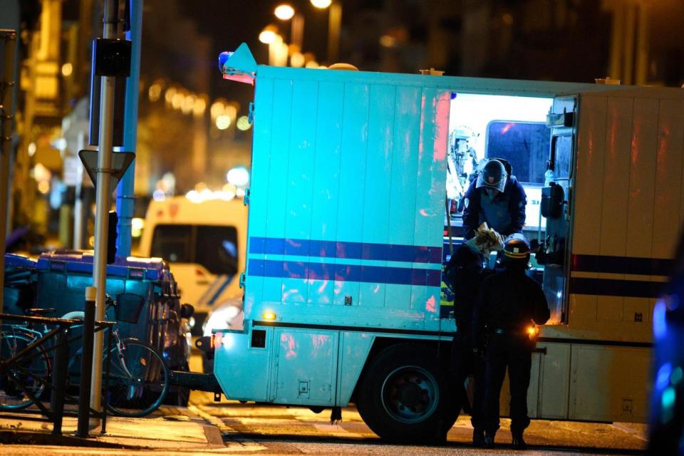 The area was sealed off and an anti-terror police were investigating (AFP/Getty Images)