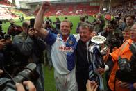 <p>Before Blackburn Rovers’ only Premier League title in 1995, their previous top-flight title had been in the 1913-14 season.<br> Honourable mentions:<br>Aston Villa (71 years, 1910-1981)<br> Manchester City (44 years, 1968-2012)<br> Burnley (39 years, 1921-1960)<br> Meanwhile, Preston North End have not won a top-flight title since 1890 and West Brom since 1920. </p>