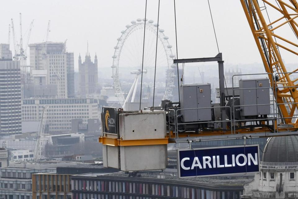 Construction firm Carillion went into liquidation on Monday 15 January: AFP/Getty Images