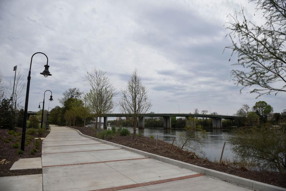 The North Augusta Greeneway trail. North Augusta budgeted $2.9 million for its 19 parks and facilities, or $124 per person counted in the 2020 census, but budgeted taking in $1.7 million from sports and rental fees and concessions, which could reduce per-person spending to $50.