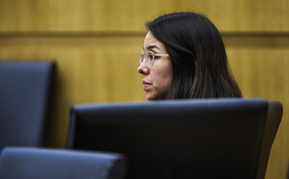 Jodi Arias in court during the second day of her penalty retrial on October 22, 2014.