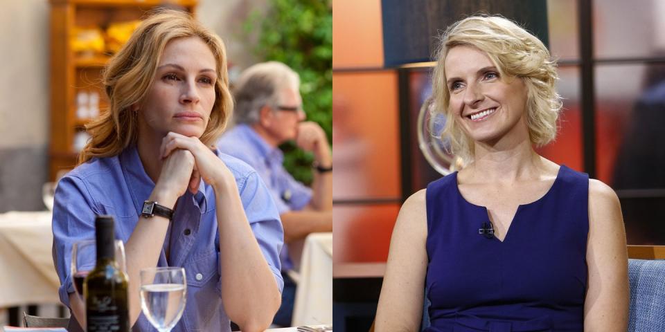 Julia Roberts and Elizabeth Gilbert