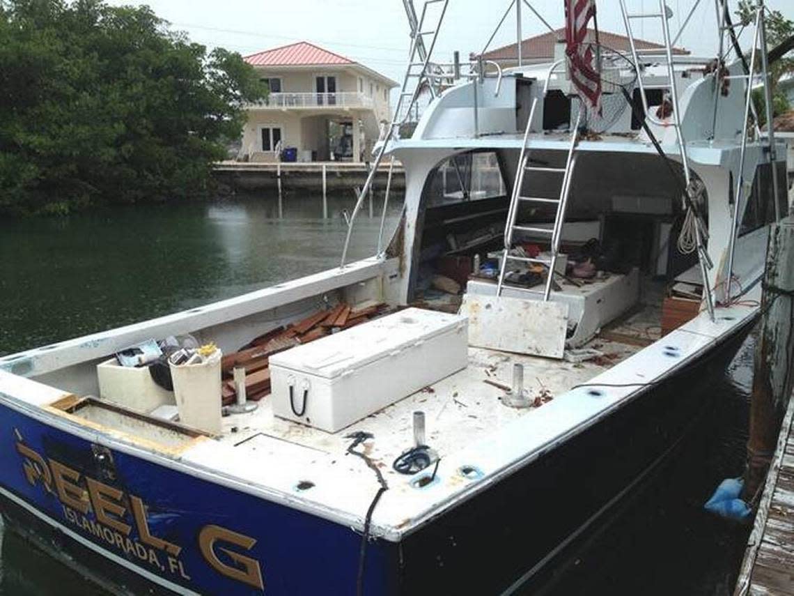 The Reel G charter boat belonged to Adrian Demblans, who pleaded guilty to accessory after the fact in the Oct. 15, 2015, murders of Carlos Ortiz and Tara Rosado in the Florida Keys. David Goodhue/dgoodhue@miamiherald.com