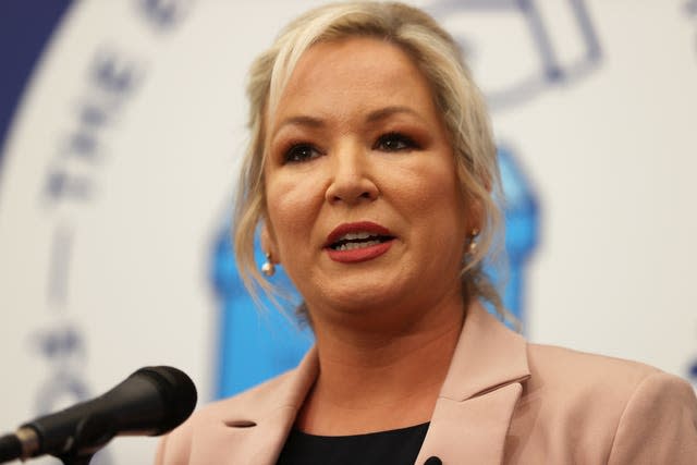 Sinn Fein vice president Michelle O’Neill 