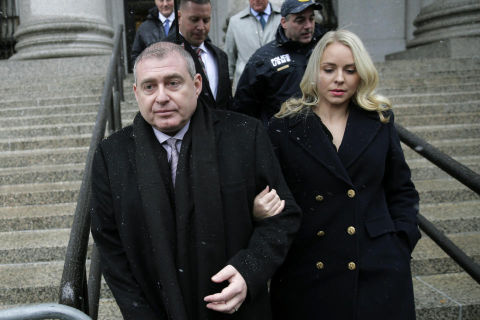 Lev Parnas arrives to court in New York, Monday, Dec. 2, 2019. Parnas and Igor Fruman, close associates to U.S. President Donald Trump's lawyer Rudy Giuliani, were arrested last month at an airport outside Washington while trying to board a flight to Europe with one-way tickets. They were later indicted by federal prosecutors on charges of conspiracy, making false statements to the Federal Election Commission and falsification of records. (AP Photo/Seth Wenig)