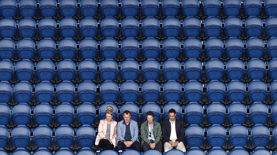 Spectators, pictured here watching Naomi Osaka and Anastasia Pavlyuchenkova.