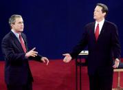 FILE PHOTO: PRESIDENTIAL DEBATE BETWEEN GEORGE BUSH AND AL GORE.