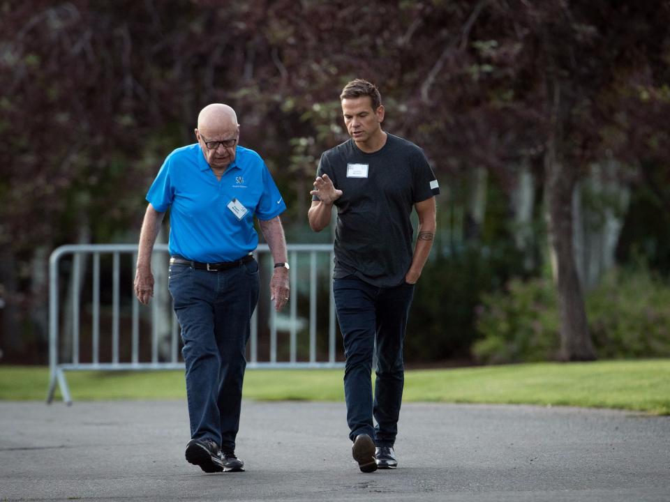 Rupert Murdoch and Lachlan Murdoch