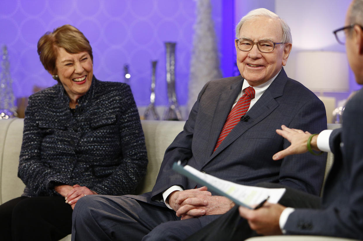 TODAY -- Pictured: (l-r) Carol Loomis and Warren Buffett appear on NBC News' 