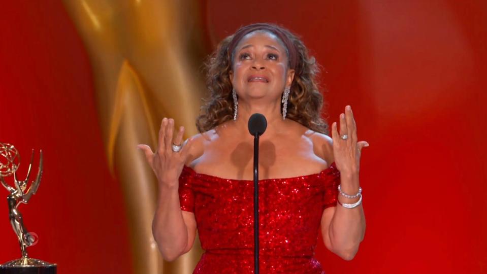 Debbie Allen accepts the Governors Award during the Emmys.