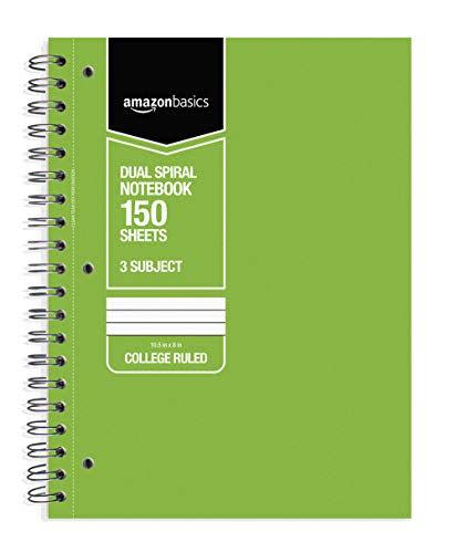 3) Wirebound 3-Subject 150-Sheet Notebook (Pack of 3)