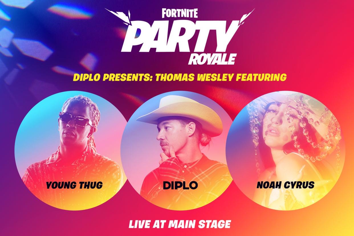 Fortnite Party Royale will be hosting Diplo for a live premier event: Epic Games