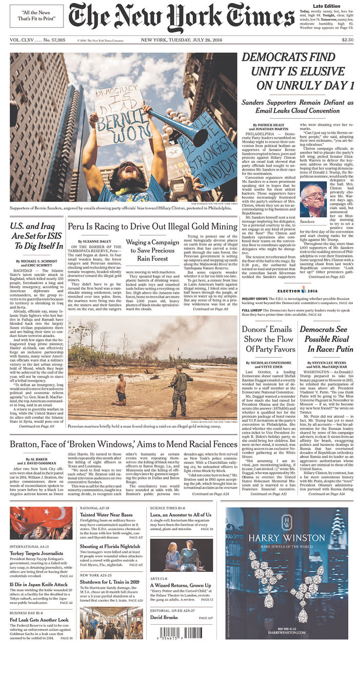 <p>Published in New York, N.Y. USA. (newseum.org) </p>