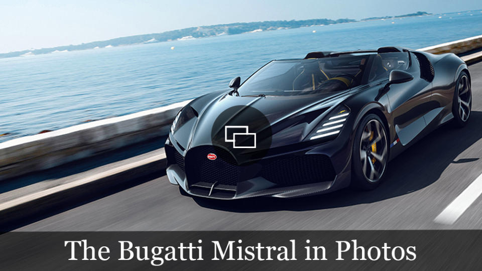 The Bugatti Mistral Roadster in Photos