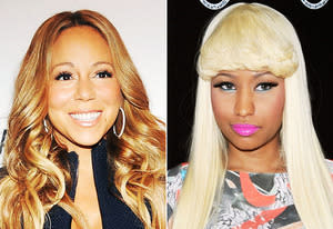 Mariah Carey, Nicki Minaj | Photo Credits: Desiree Navarro/WireImage, Amanda Edwards/Getty Images