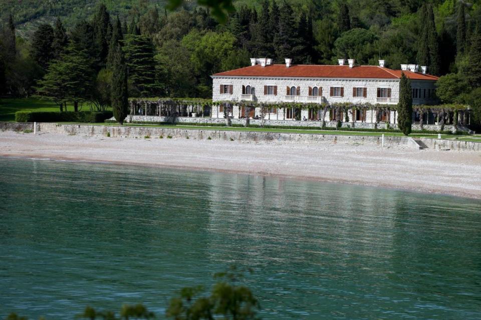 Villa Milocer exterior and beach