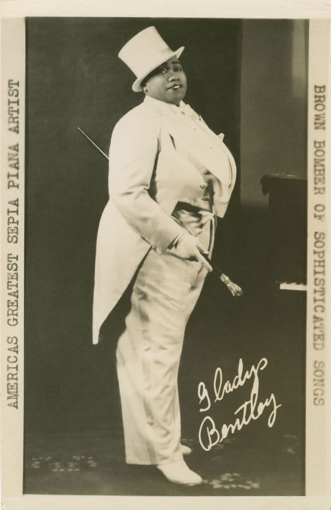 Gladys Bentley in a signed portrait