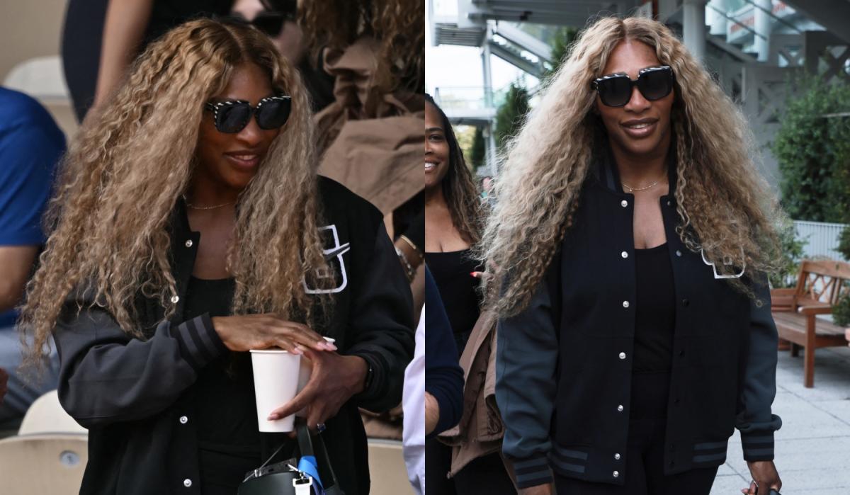 Serena Williams Embraces Athleisure in Nike Letterman Jacket and ‘Swoosh’ Leggings at 2024 Paris Olympics Tennis Men’s Final Match, Novak Djokovic Wins Gold