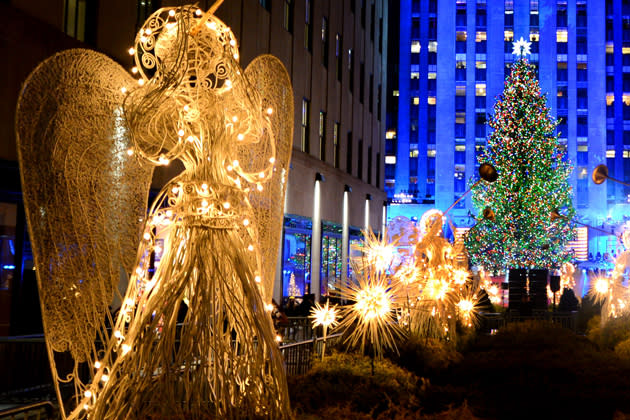 Rockefeller Center: Der Weihnachtsbaum erstrahlt wieder in seiner vollen Pracht (Bild: Getty Images)