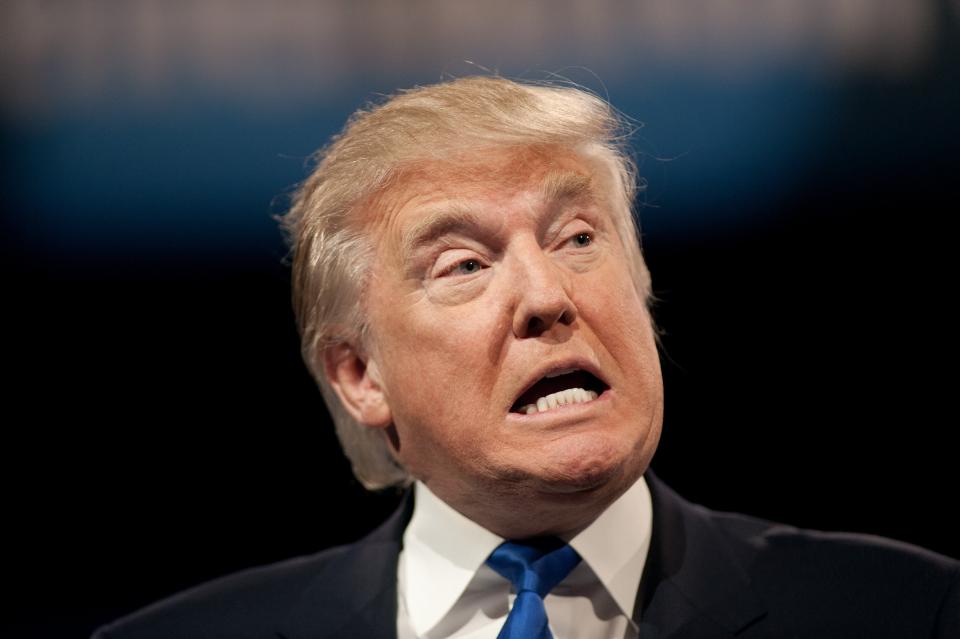 Trump speaks at the Conservative Political Action Conference in National Harbor, Maryland, on March 15, 2013.     (NICHOLAS KAMM/AFP/Getty Images)