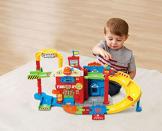 <p><strong>VTech</strong></p><p>amazon.com</p><p><strong>30.54</strong></p><p>They won't stop playing with this toy fire station once they learn they can <strong>slide figures down the fire pole, lift the elevator and spin the hose</strong>. Press the truck's light up button to introduce the letter "F" and name of the vehicle. <em>Ages 1+</em></p>