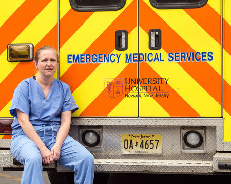 Dr. Stephanie Bonne poses at the Rutgers New Jersey Medical School, Newark, New Jersey, U.S., April 25, 2019. Courtesy Keith Bratcher/Rutgers New Jersey Medical School/Handout via REUTERS