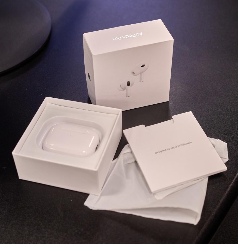 These counterfeit AirPods Pro sold for $50 on Canal Street. Michael McWeeney