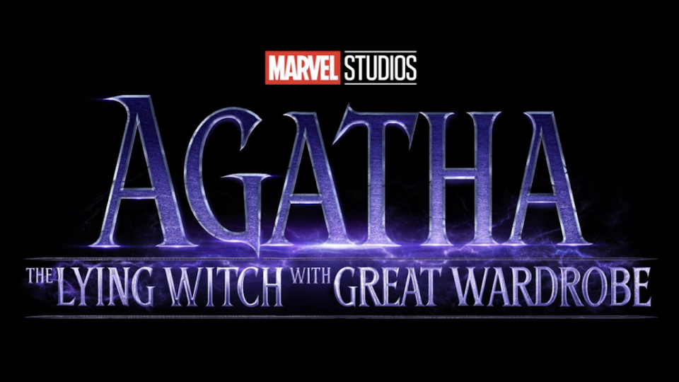 Marvel Studios logo for Agatha: The Lying Witch with Great Wardrobe